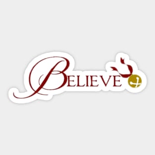 Believe the polar express Sticker